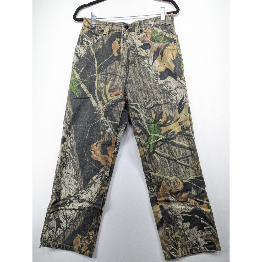 FieldStaff Mossy Oak Camo Carpenter Pants Mens 30x30 Cotton Utility Work